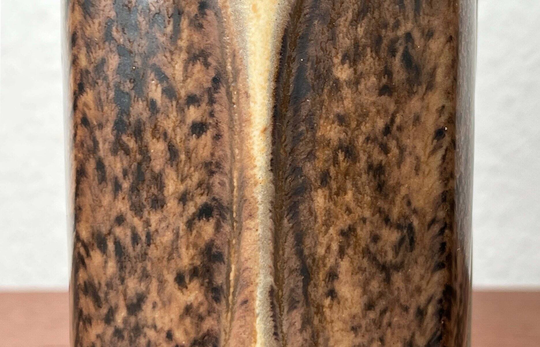 Danish studio pottery vase from the mid-century by Marianne Starck for Michael Andersen, Bornholm, 1960s.