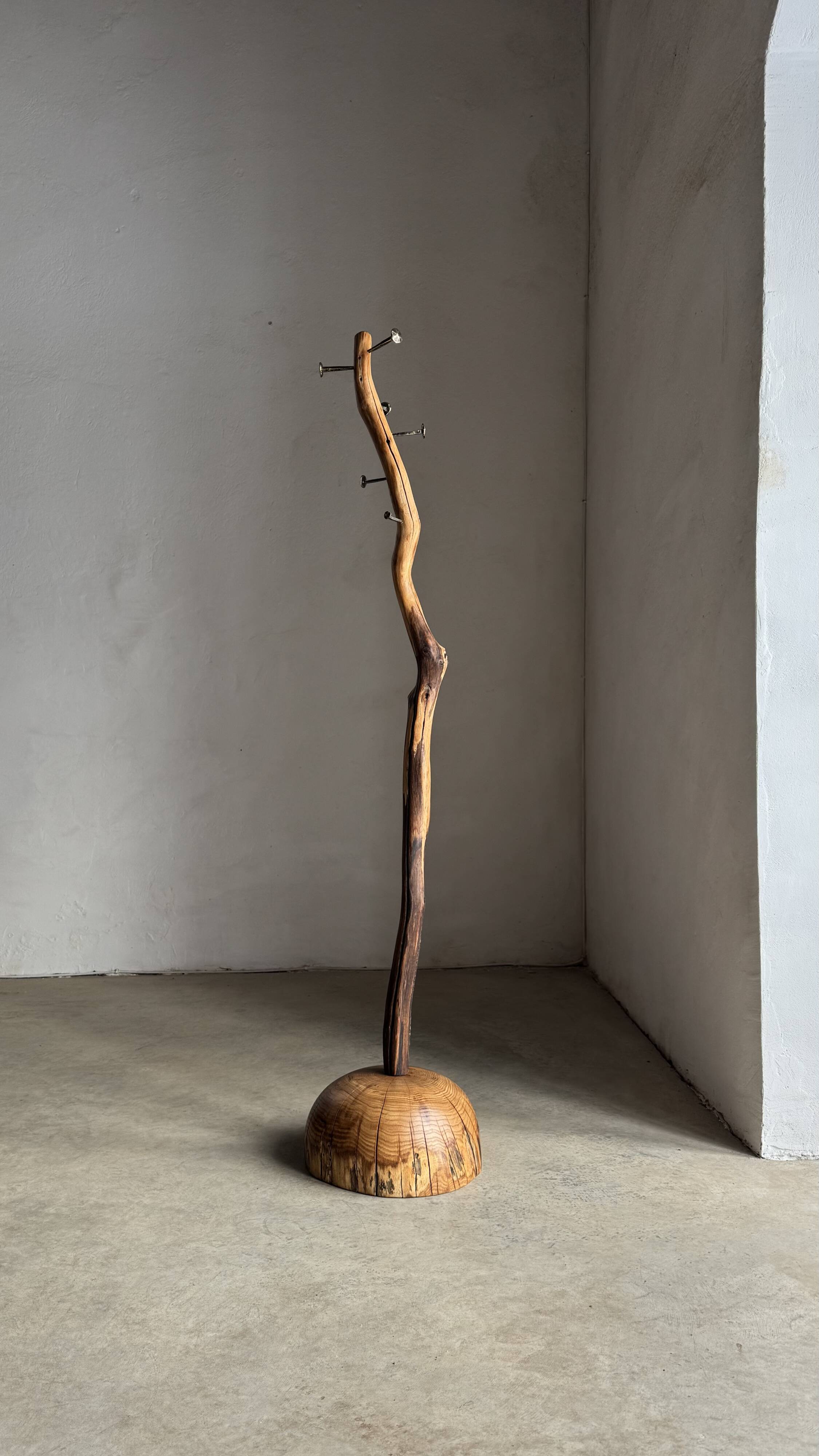Porte-manteau en bois de chêne