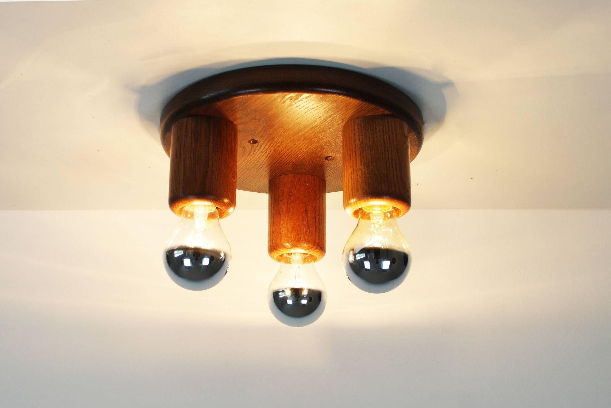 Vintage 1970's old stock 'Japandi' style ceiling or wall light