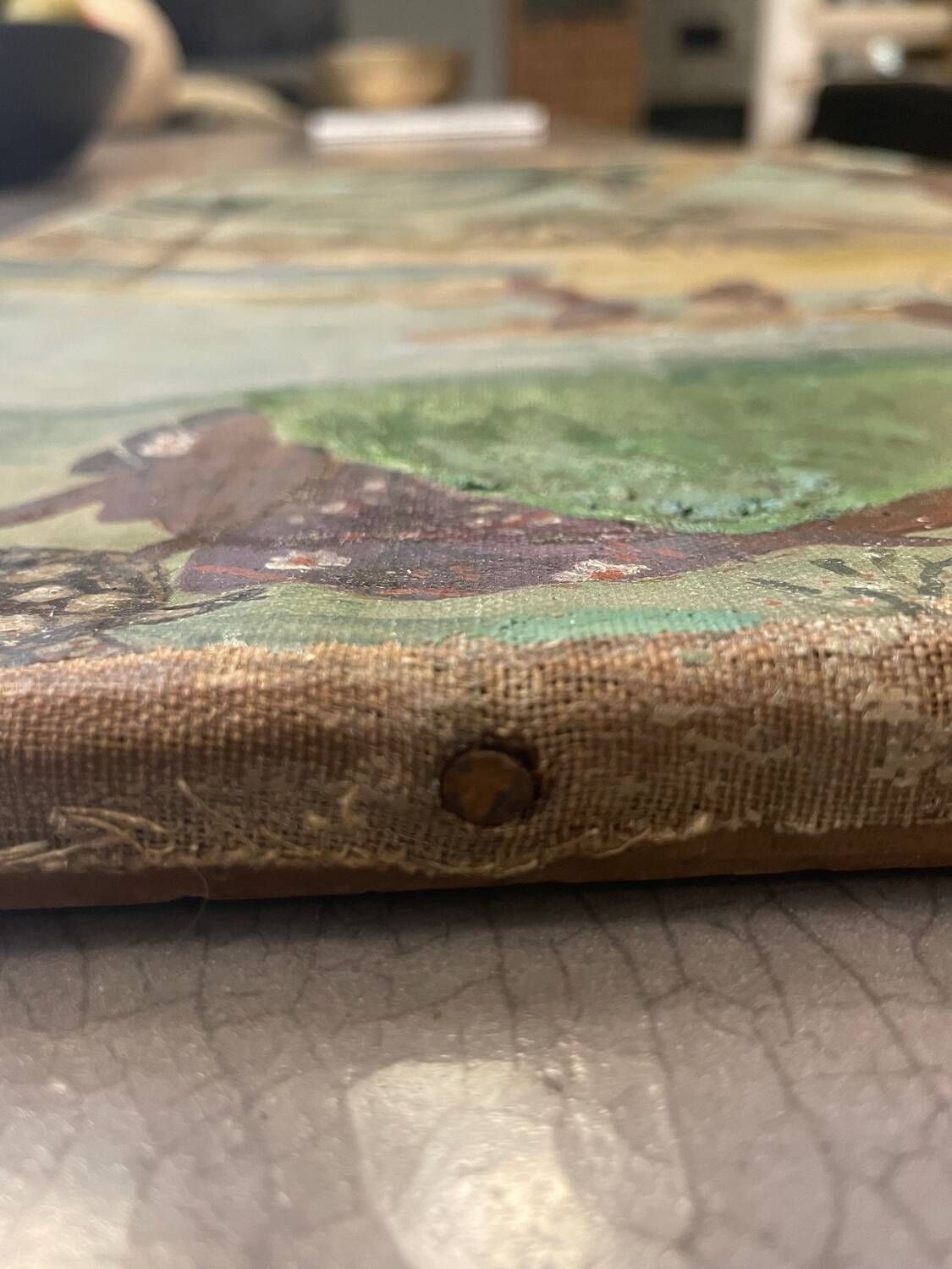 Old painting Tahiti 1937