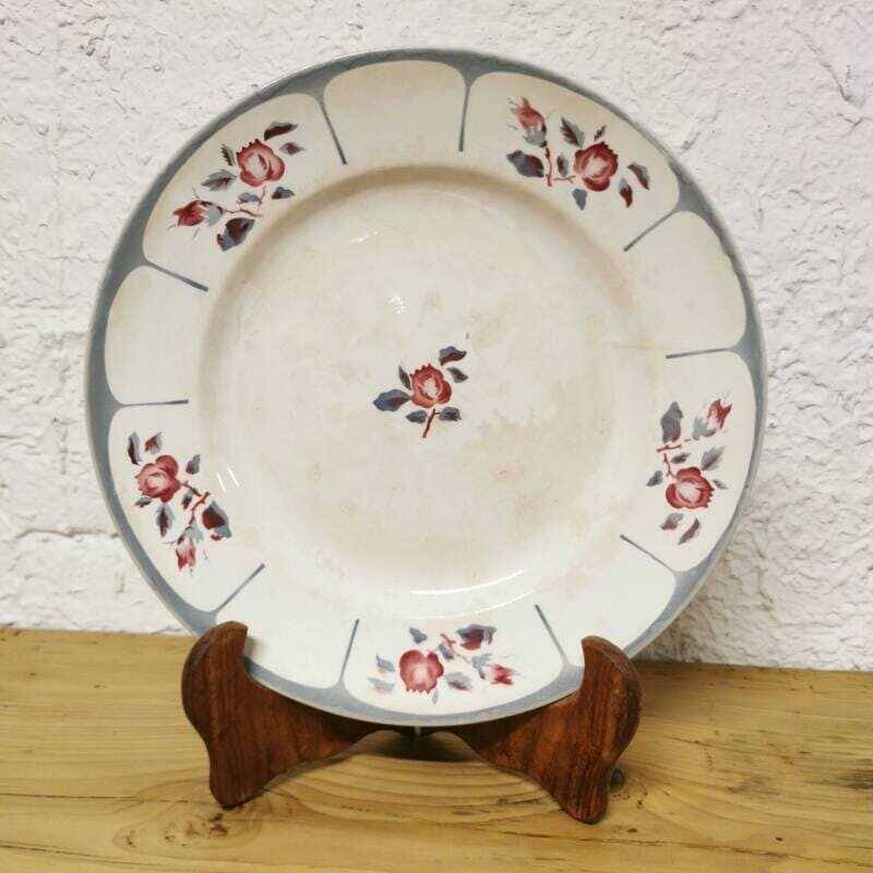 Digoin Sarreguemines round dish - "NINETTE" model