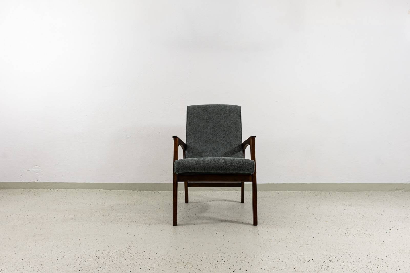 Mid-Century Grey Armchair, 1960's, Poland
