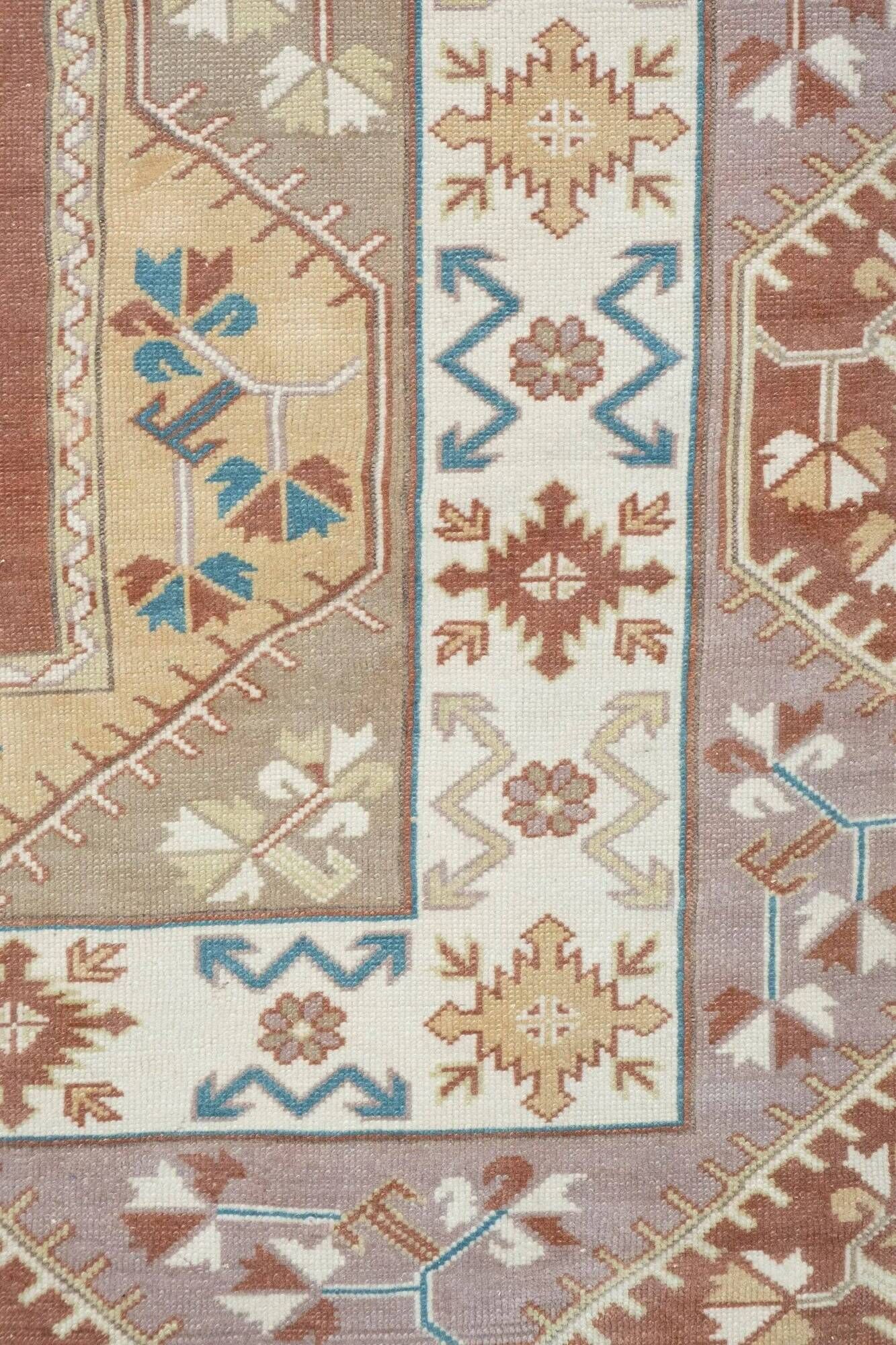 Vintage Turkish Oushak rug 155x237 cm