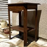 1940s bedside table in solid oak