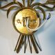 Wall lamp in gilded metal sheaf of wheat 1970s