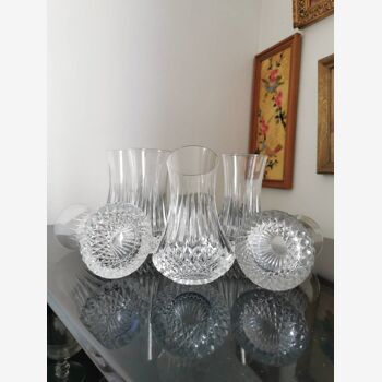Set of 6 Cristal d'Arques tall glasses