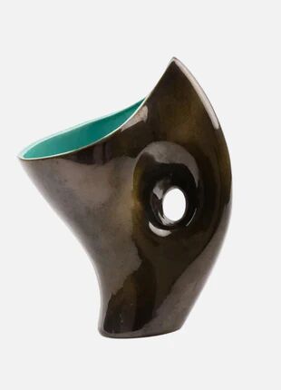 Vintage 1950 free-form vase - Belgian ceramist Alexandre de Wemmel