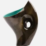 Vintage 1950 free-form vase - Belgian ceramist Alexandre de Wemmel