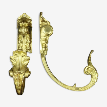 Pair of Louis XVI style hooks of the nineteenth century
