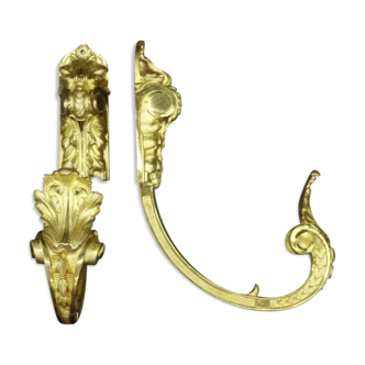 Pair of Louis XVI style hooks of the nineteenth century