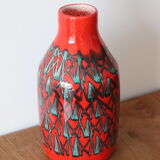 Ceramic vase middle XXth Scandinavian design signed Dansac