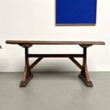 19th century brutalist oak table