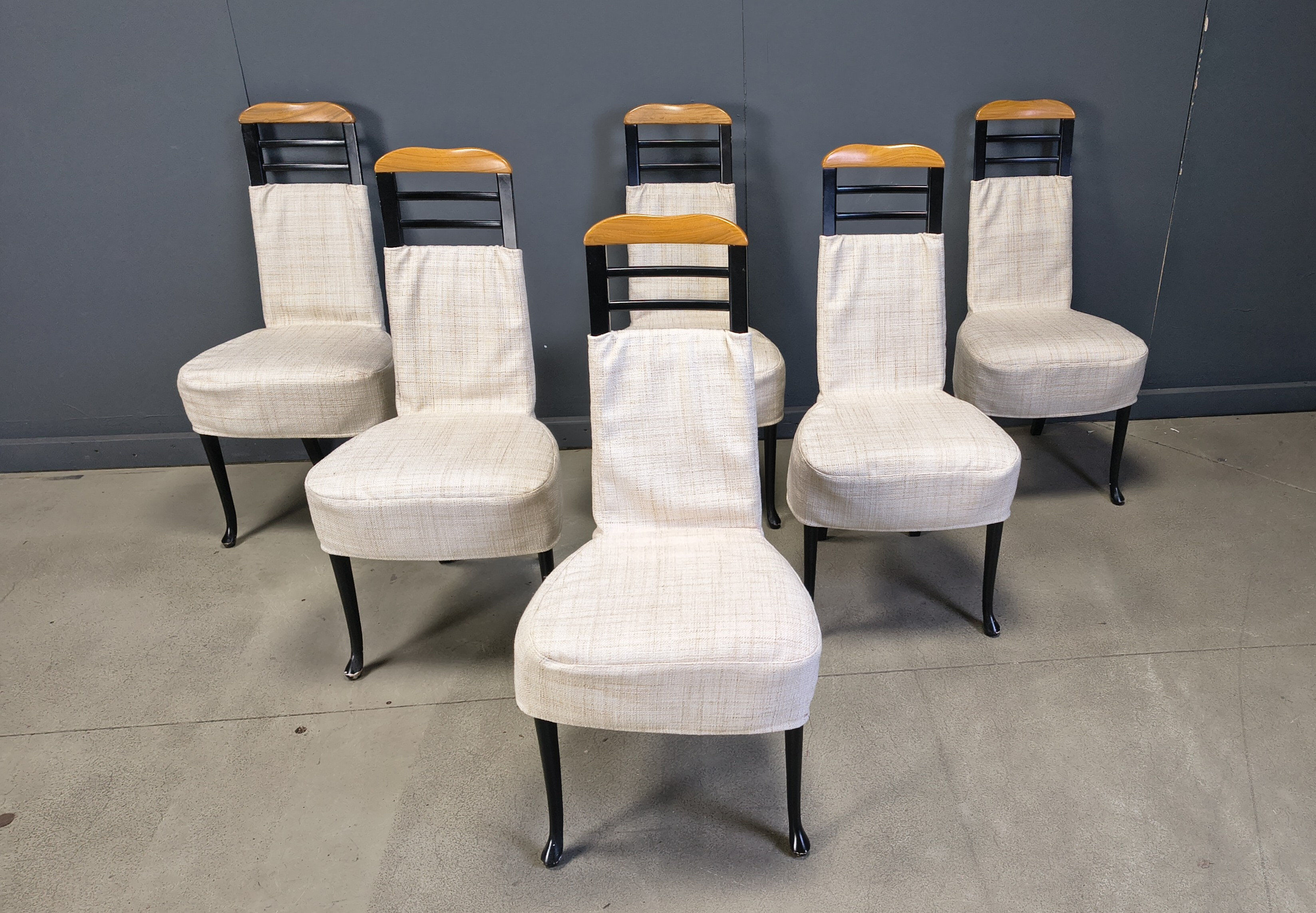 Vintage dining chairs by Giorgetti, 1970s