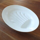 Large white porcelain meat dish from the 19th century
