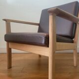 Vintage GE 256 armchair by Hans J. Wegner for Getama