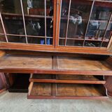 English mahogany bookcase with drawers