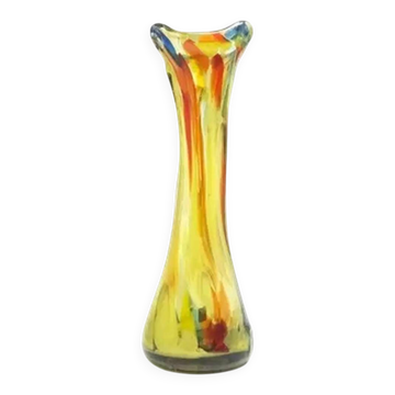 Vase Sekacz, modernisme, verre, Pologne, années 1970