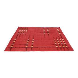 Rare vintage "reconstruction" rug, 1950s