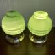 Paire de lampes verre Design scandinave 1950.