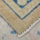 Tapis persan vintage beige et bleu à médaillon floral, 300x393 cm