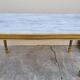Table basse style Louis XVI en marbre et bois doré