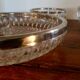 Dishes and ramekins chiseled glass and silver metal