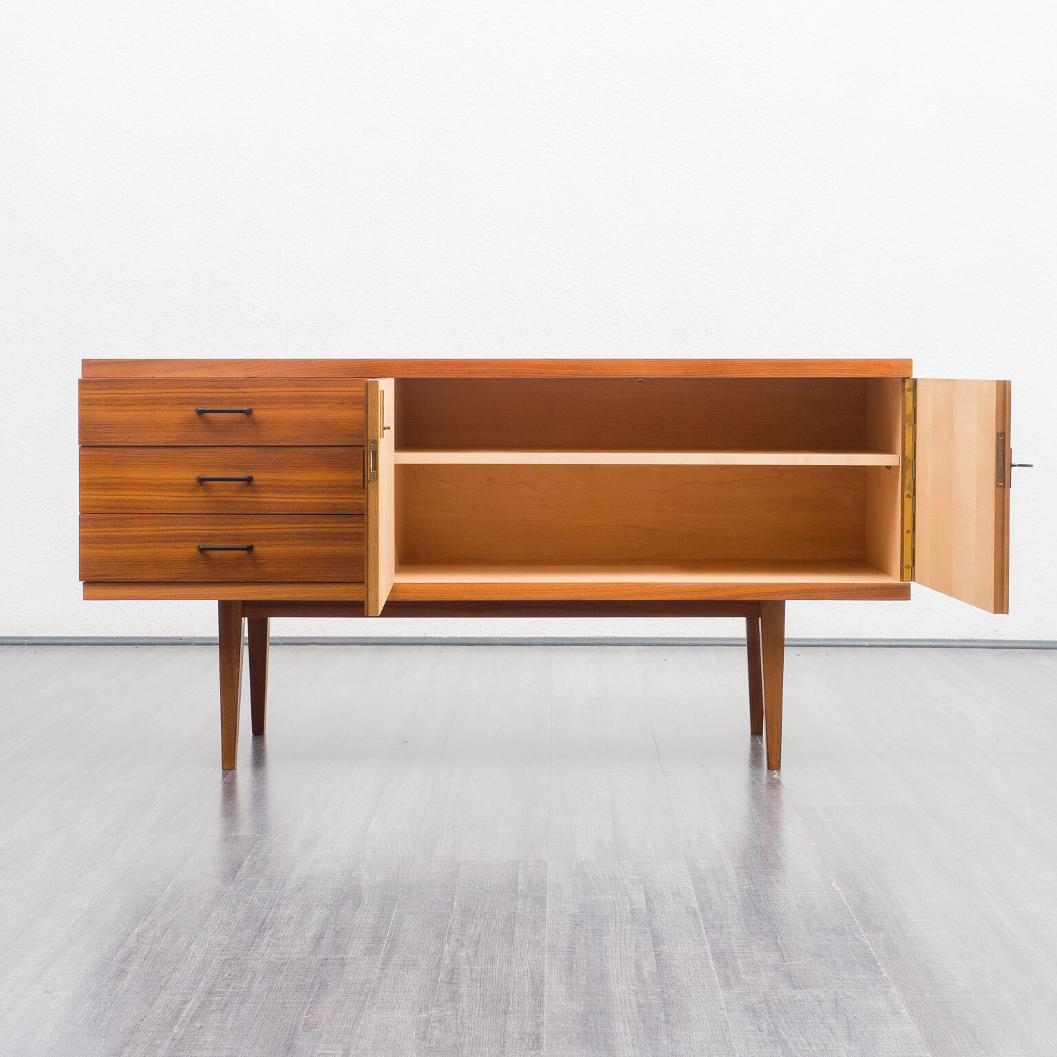 Vintage 60s enfilade. walnut, 141cm