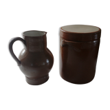 Varnished terracotta set