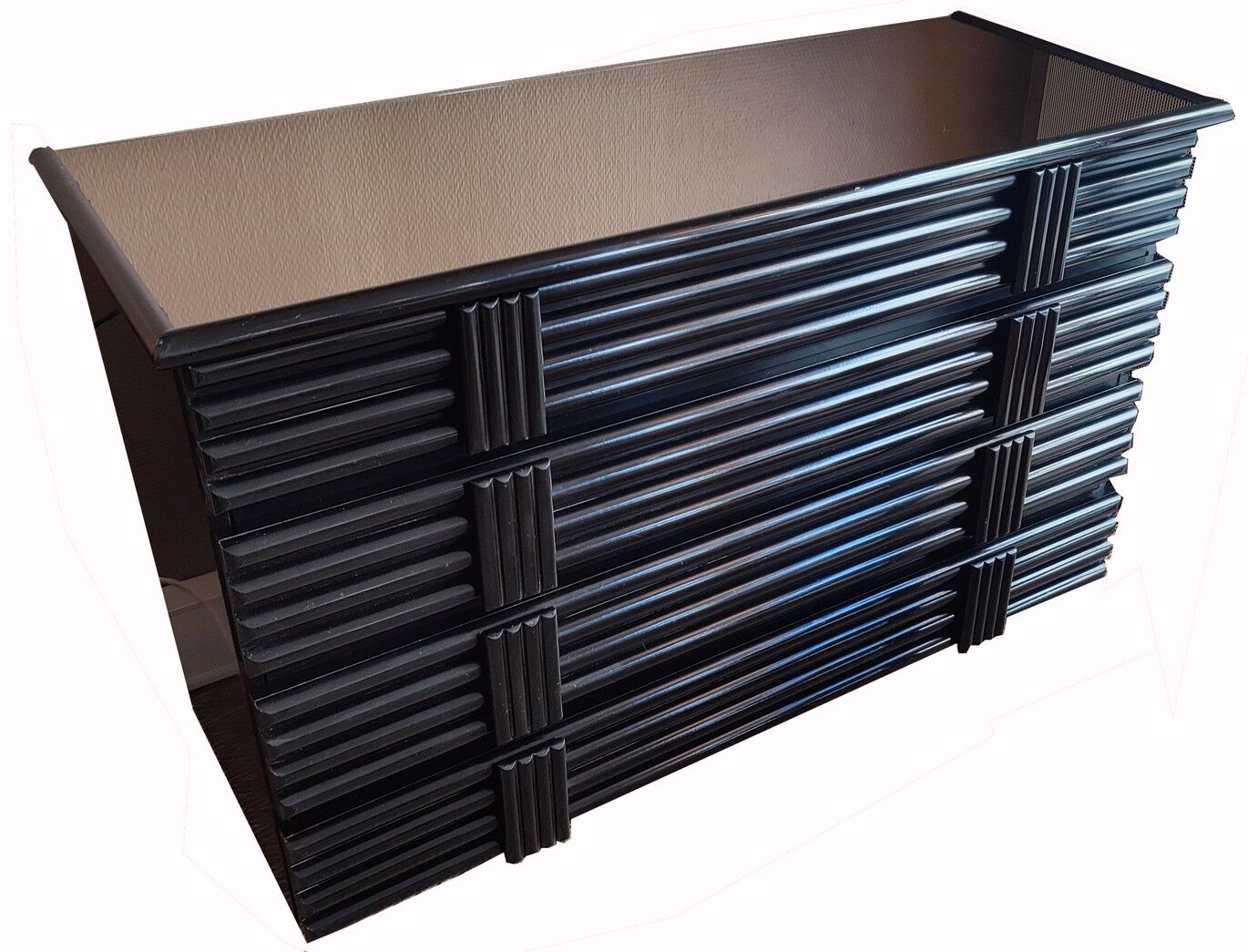 Chest of drawers black lacquered pants