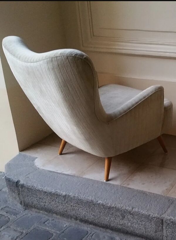 Fauteuil organic egg wing chair années 50-60