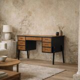 Vintage Mid-Century Swedish Modern Teak Desk, 1960s