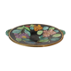 Large dish cut fruit Vallauris floral decoration