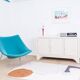 Enfilade Mid-Century Pencil Reed / en rotin, costal design des années 80.