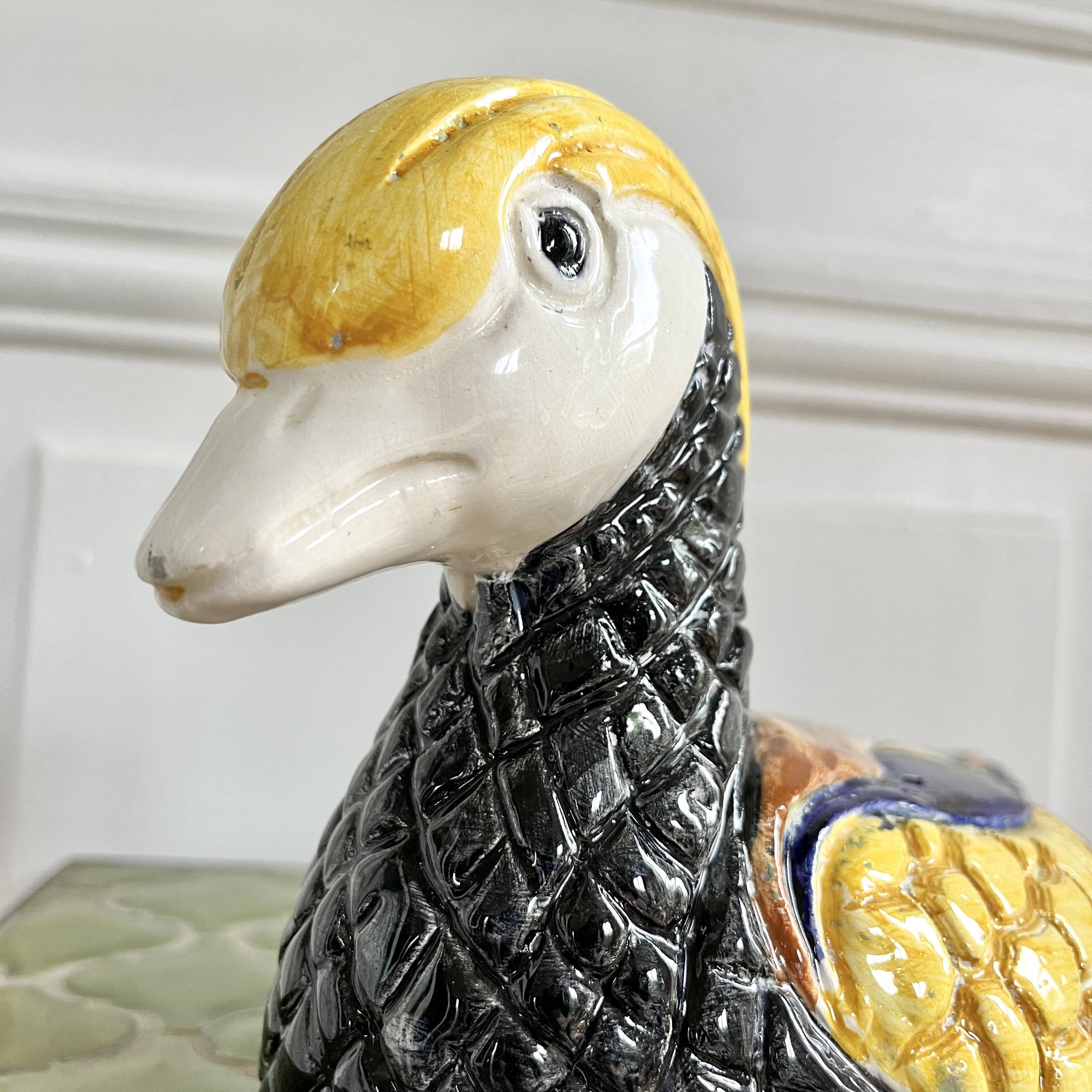 Vintage ceramic duck