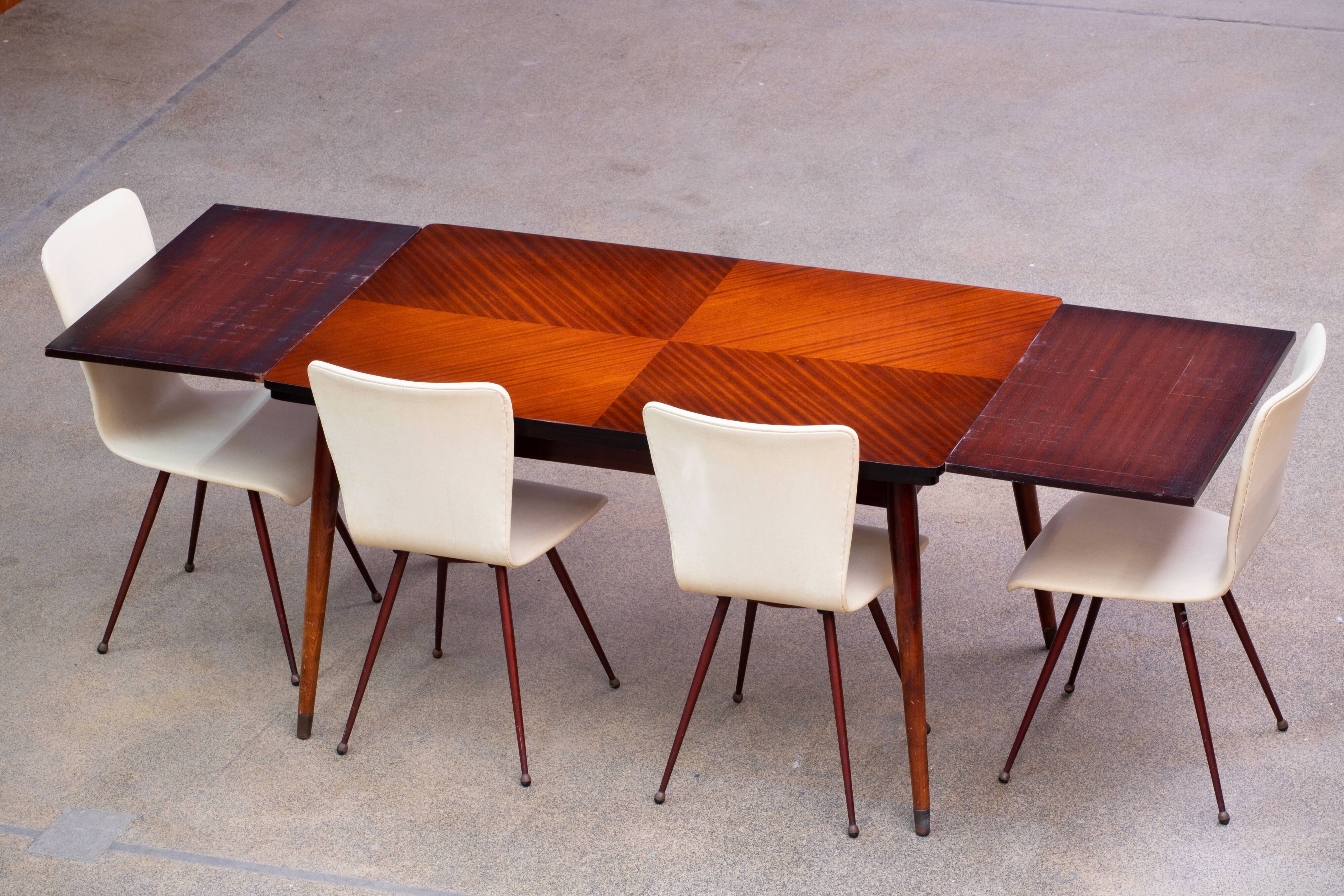Scandinavian mahogany dining table 1960