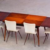 Scandinavian mahogany dining table 1960