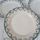 Assiettes plates en faïence de Gien , Montigny