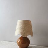Lampe Gaston en céramique marron