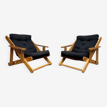 Paire de fauteuils scandinave « Kon-tiki » par Gillis Lundgren pour IKEA
