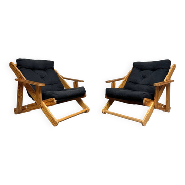 Paire de fauteuils scandinave « Kon-tiki » par Gillis Lundgren pour IKEA