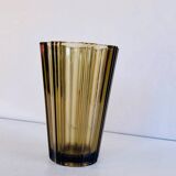 Smoked glass vase