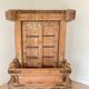 Door & old Indian balcony from Rajasthan in solid teak