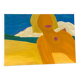Abstract nude woman portrait