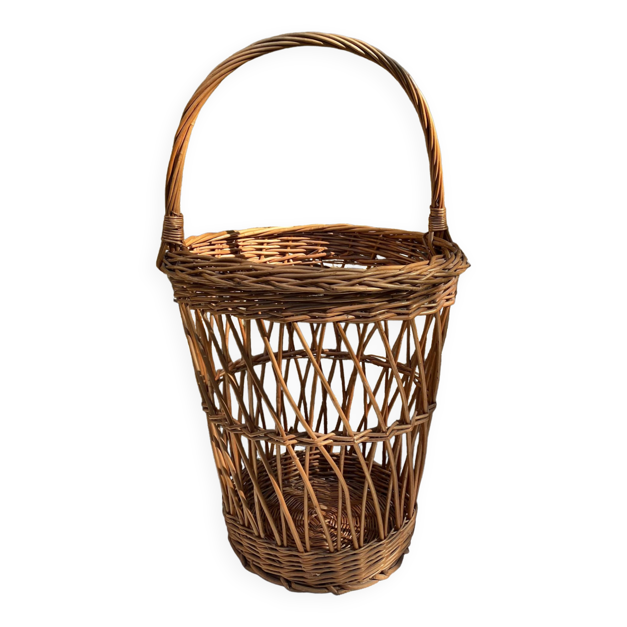 Large woven wicker basket