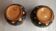 Pair of ceramic vase signed Italy 1954 b, vintage, decoration, flower