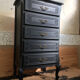 Vintage chiffonnier with black makeover