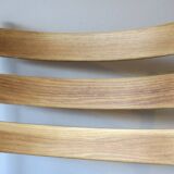 Pair of solid ash wide-seat dining chairs by Kurt Ostervig for KP Mobler, Denmark 1950s