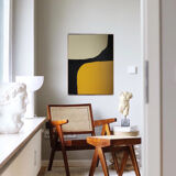 Abstract painting "Symbiose" 80x65cm for contemporary living room