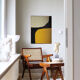Abstract painting "Symbiose" 80x65cm for contemporary living room