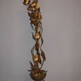 Gold-plated tree floor lamp by Hans Kögl, 1970s